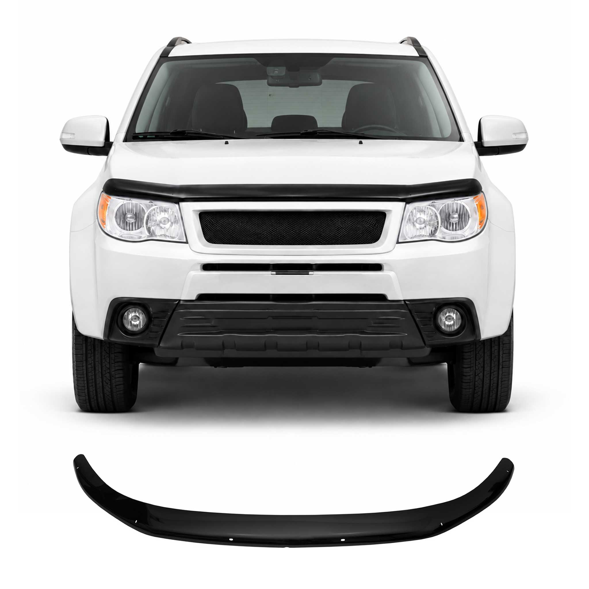 Deflector de Capó para Subaru Forester III 2008-2013 Oscuro Brillante Acrílico