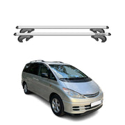 Menabo Barras de Techo Baca para Toyota Previa 2000-2005 Gris Aluminio 2Pza
