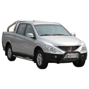 Bull Barra Frontal para Ssangyong Actyon Sports 2007-2012 Negro Acero