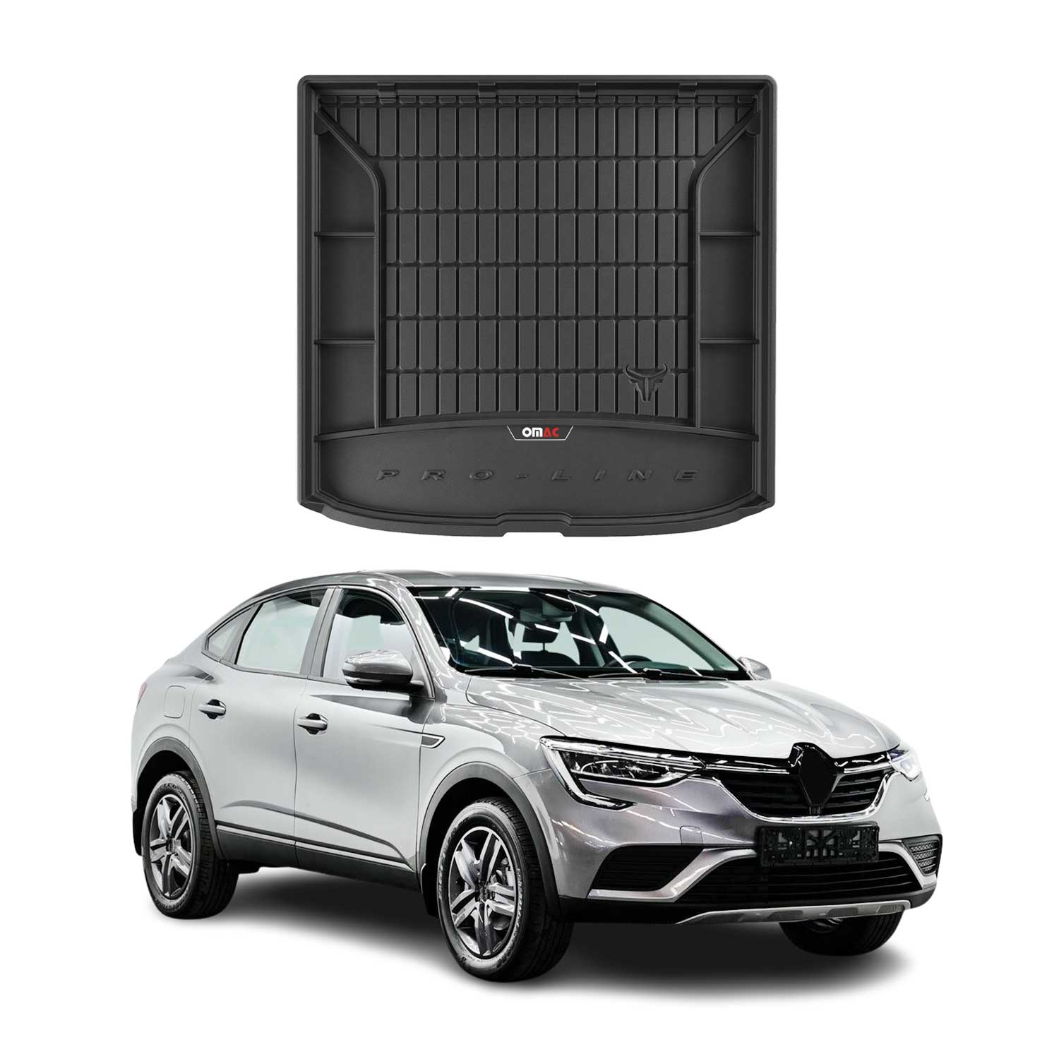 OMAC Premium Bandeja Maletero Alfombrilla para Renault Arkana 2019-2025 TPE