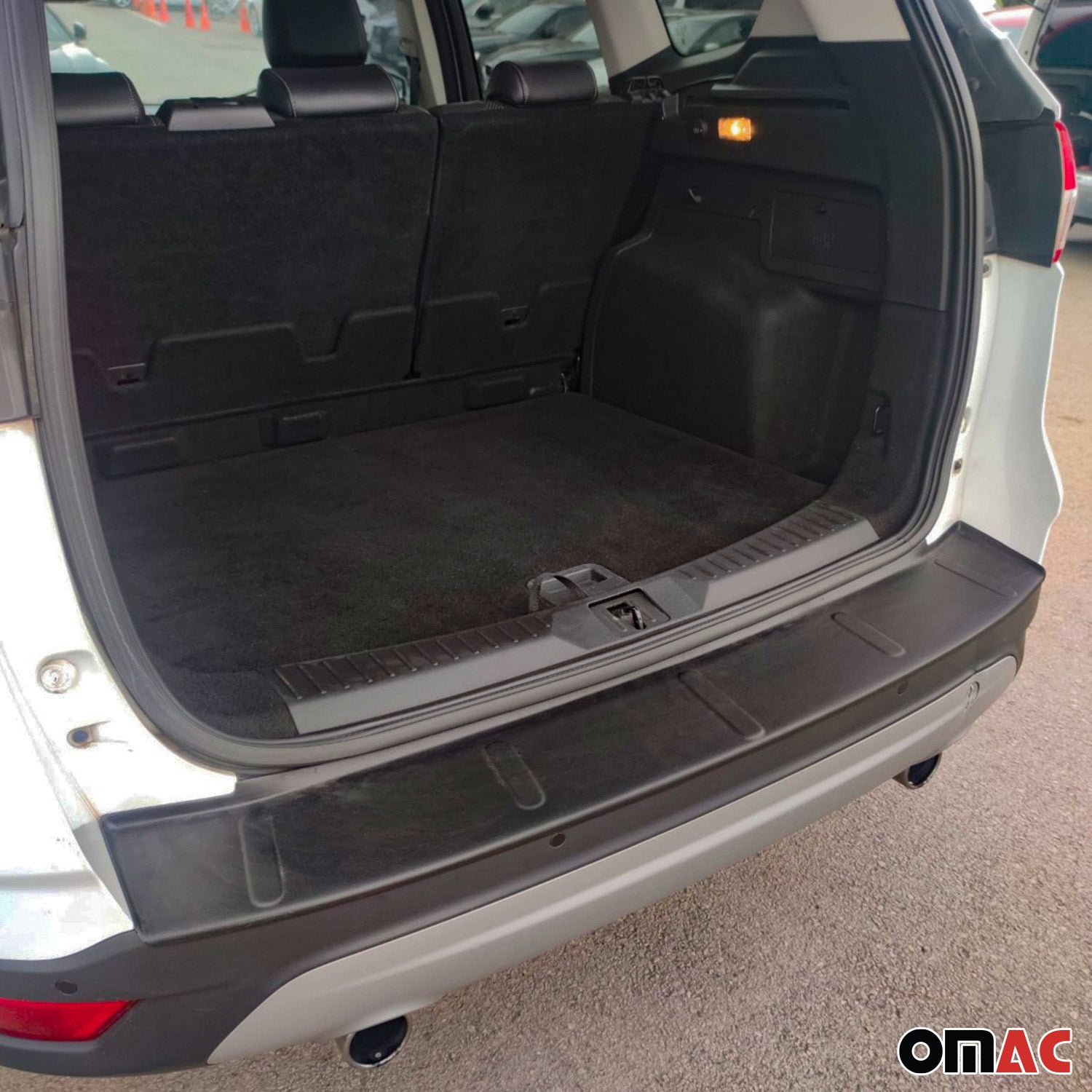 Protector de Parachoques Trasero para Ford Kuga 2013-2020 Negro Mate ABS 1Pza