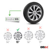 Sparco Tapacubos 15 Pulgadas Universal Plata Carbono Gris ABS Plástico