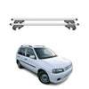 Menabo Barras de Techo Baca para Mazda Demio 1996-2002 Gris Aluminio 2Pza