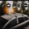 Menabo Barras de Techo Coche Baca para Volvo V60 2019-2025 Gris Aluminio 2Pza