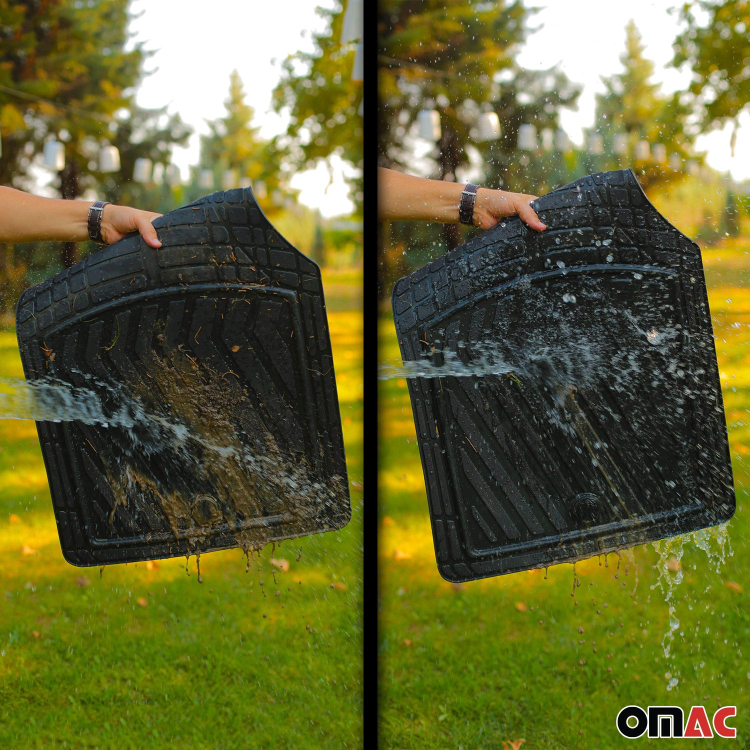 3D Alfombrillas De Coche para VW Caddy 2015-2020 Negro Goma TPE 4Pza