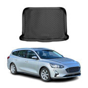 OMAC Bandeja Maletero Alfombrilla para Ford Focus Turnier 2018-2025 Negro TPE