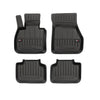 OMAC Premium Alfombrillas De Coche para BMW X1 F48 2015-2022 Negro TPE Goma 4Pza