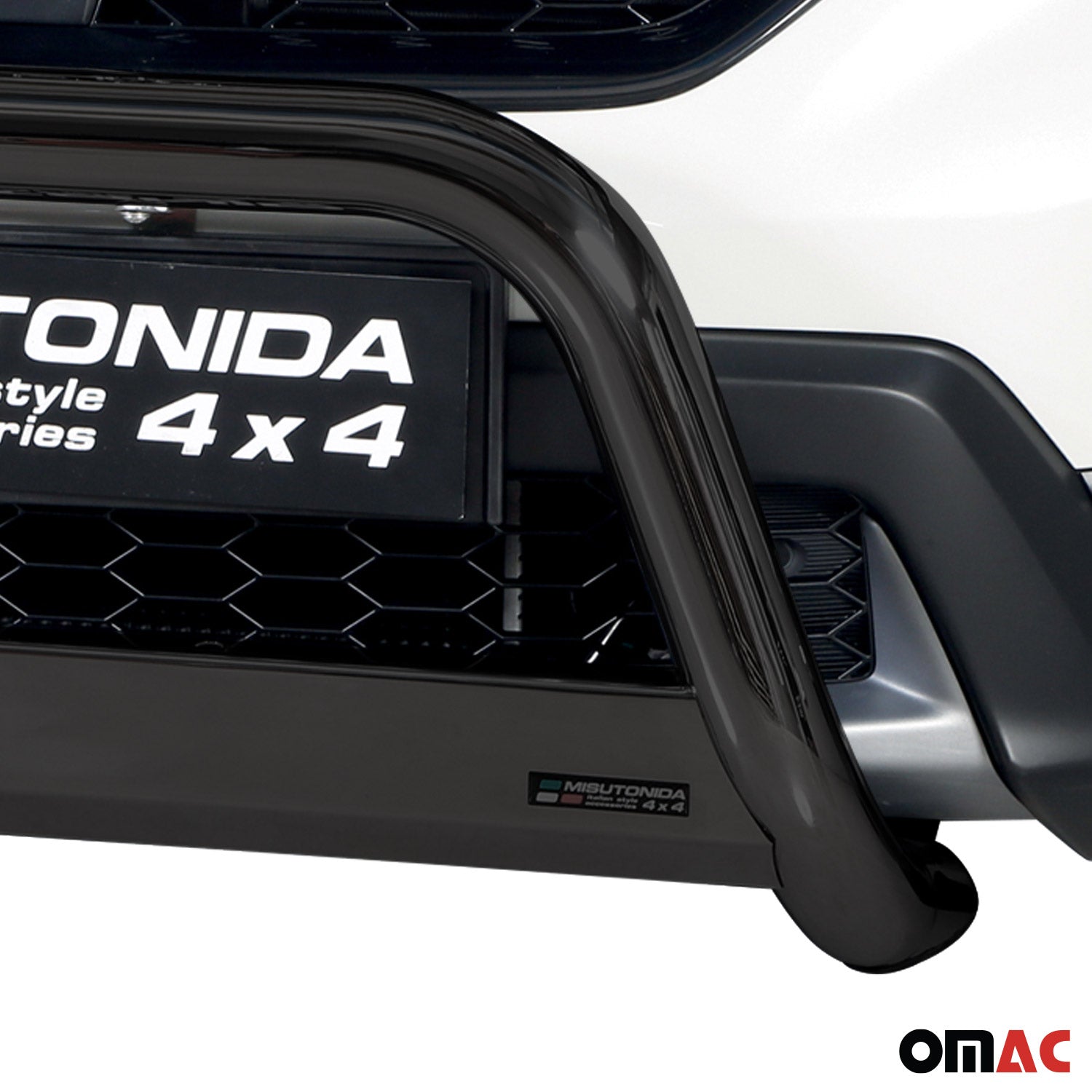 Bull Barra Frontal para Honda CR-V VH 2019-2025 Negro Brillante Acero 1Pza