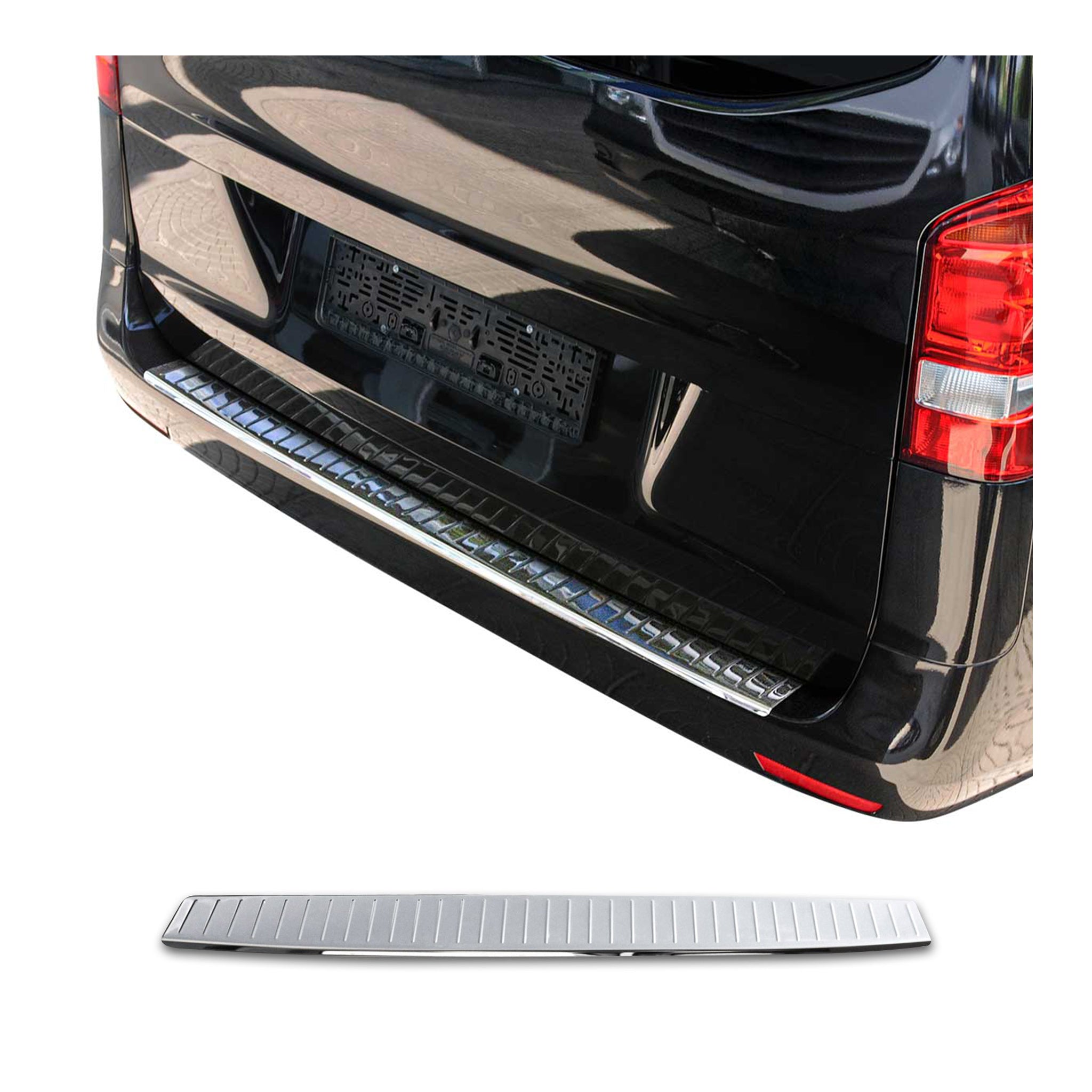 Protector Parachoques para Mercedes Vito W447 2014-2026 Acero Brillante Plata