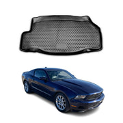 OMAC Bandeja Maletero Alfombrilla para Ford Mustang Cupé 2009-2014 Negro TPE