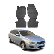 OMAC Alfombrillas De Coche para Volvo V70 2007-2016 Negro Goma TPE 4Pza