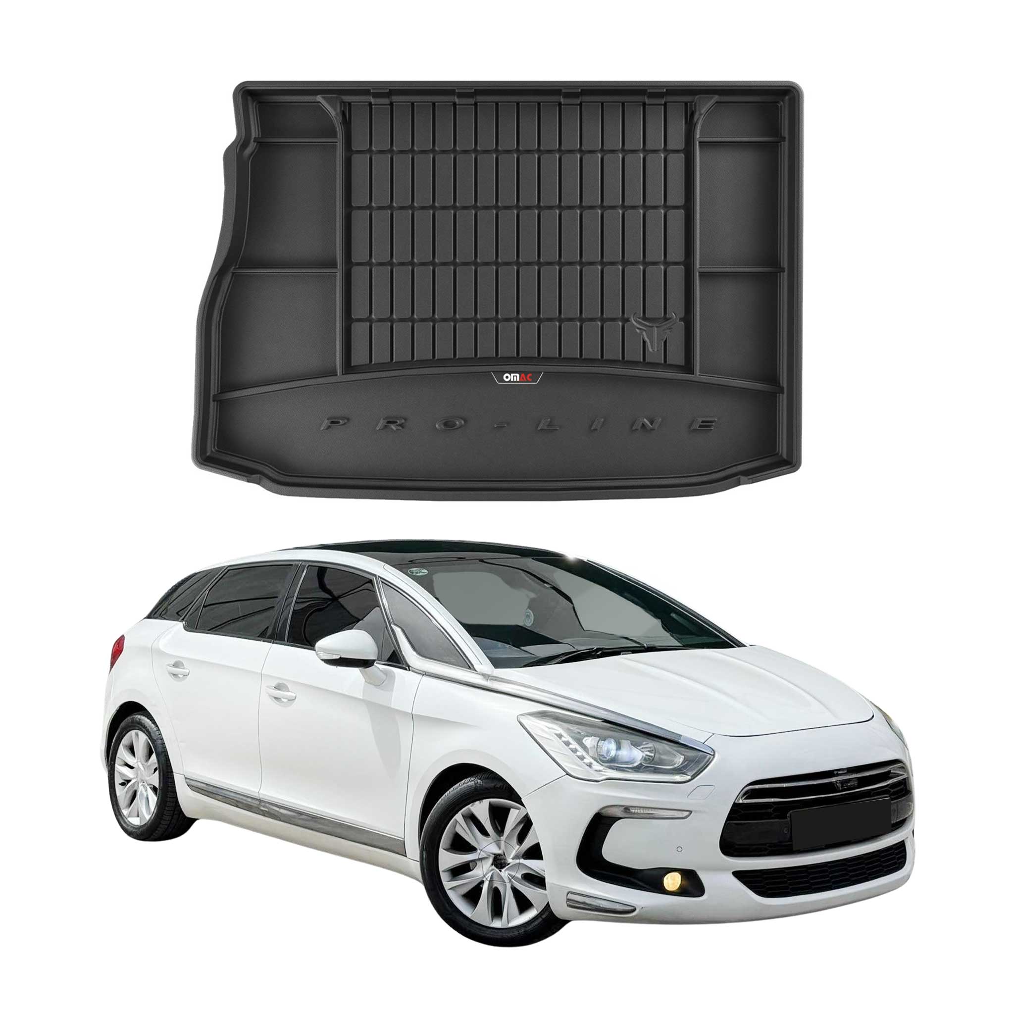 OMAC Premium Bandeja Maletero Alfombrilla para Citroen DS5 Hybrid 2011-2015 TPE
