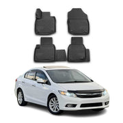 OMAC Alfombrillas De Coche para Honda Civic IX Sedán Hatchback 2011-2021 TPE 4x