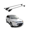 Menabo Barras de Techo Coche Baca para Mitsubishi Outlander 2012-2015 Gris Alu