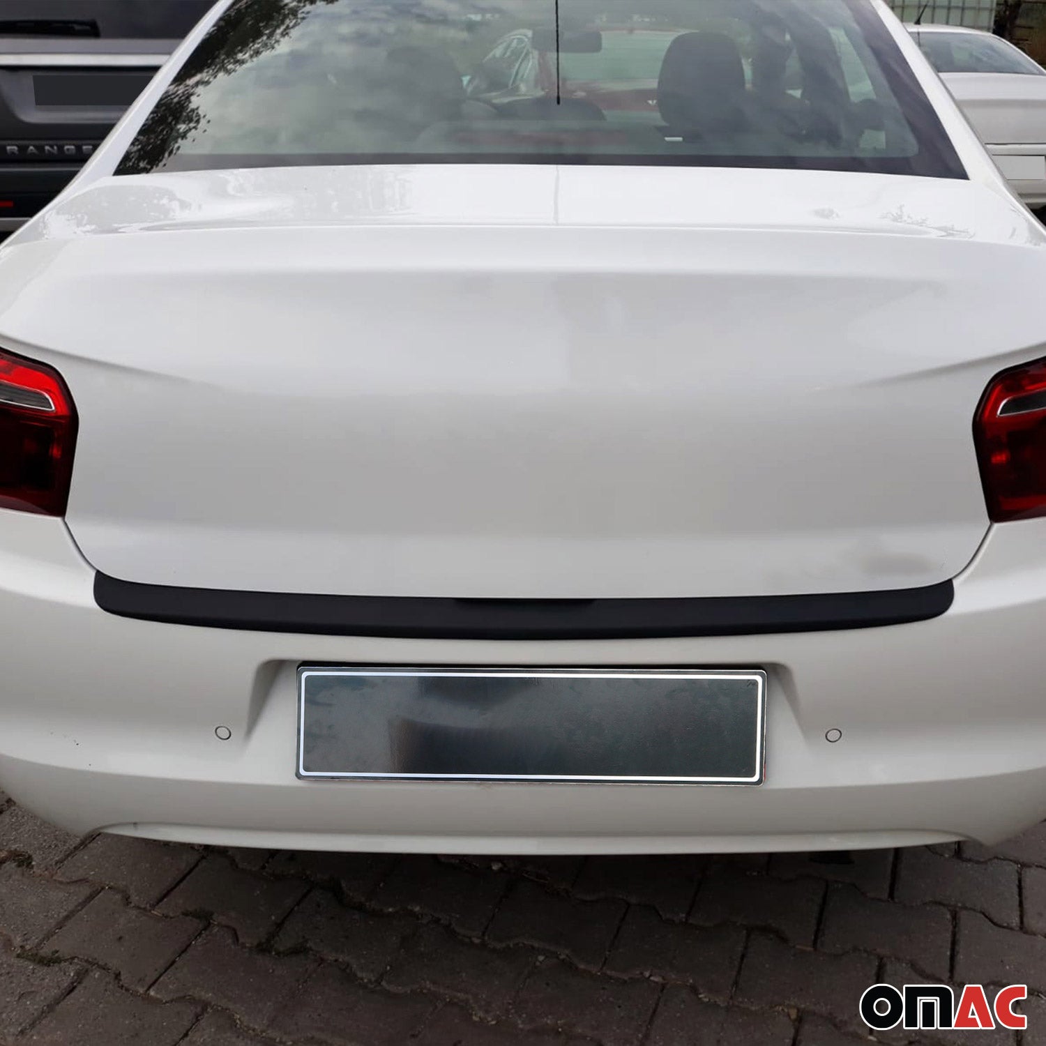 Protector de Parachoques Trasero para Citroen C-Elysee 2012-2024 Negro Mate ABS