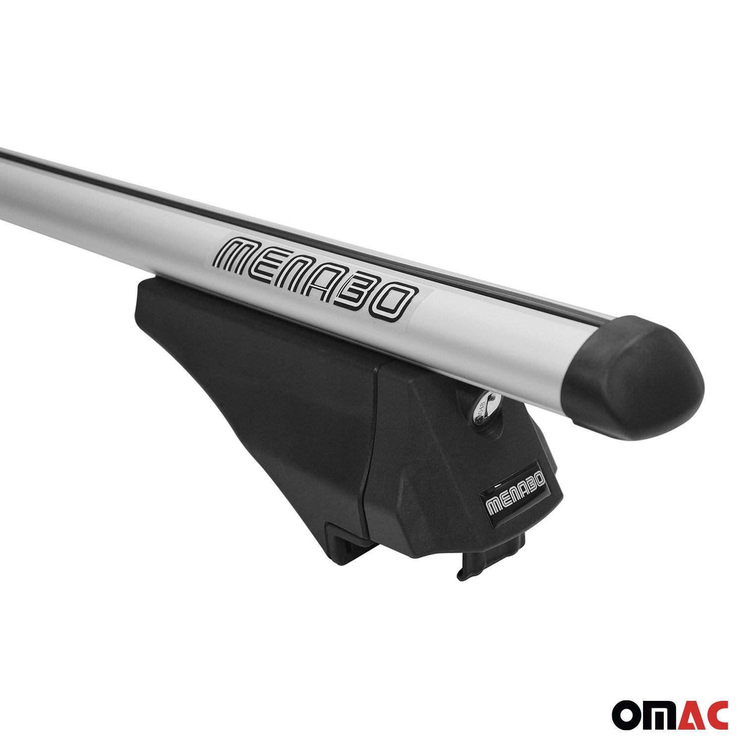 Menabo Barras de Techo Coche Baca para Infiniti Q30 2015-2019 Gris Aluminio 2Pza