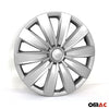 Tapacubos 15 Pulgadas Universal Automóvil Plata ABS