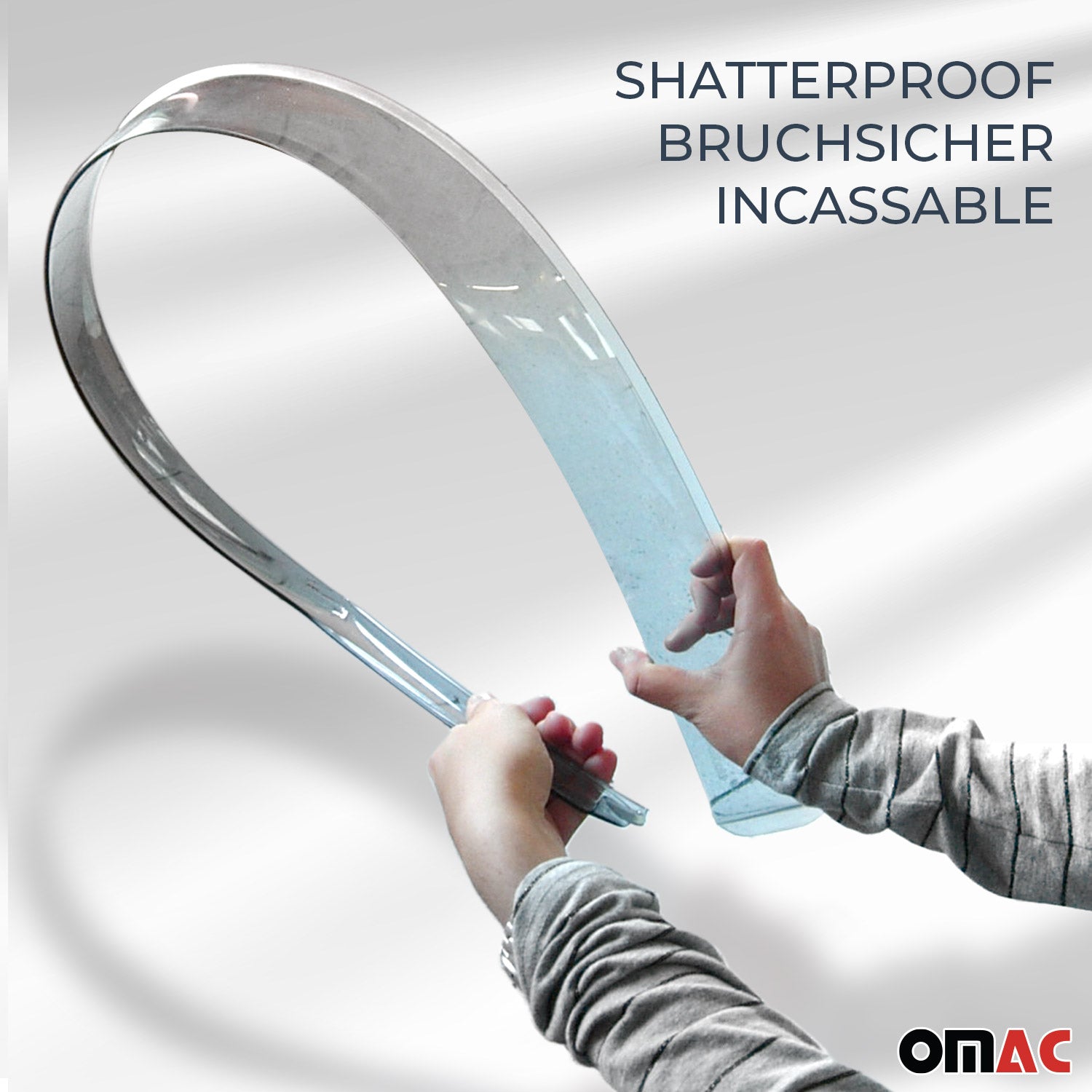 Deflectores de Aire de Viento para Ford Transit 2014-2025 Oscuro Acrílico 2Pza