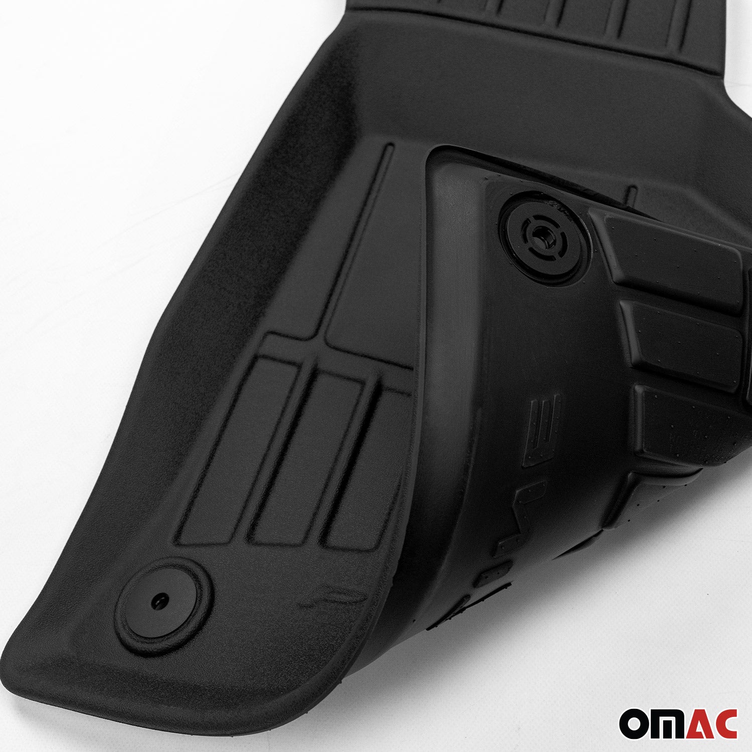 OMAC Premium Alfombrillas De Coche para Honda CR-V 2012-2018 Negro TPE Goma 3Pza