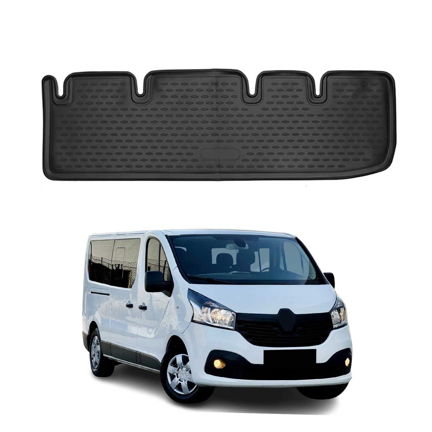 OMAC Alfombrillas De Coche para Renault Trafic 2014-2025 Negro Goma 1Pza