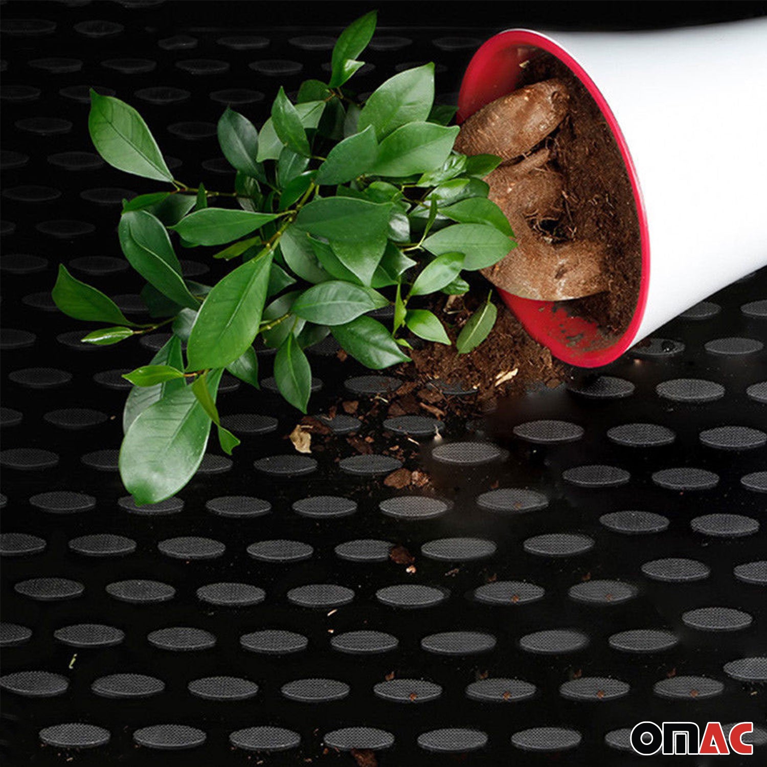 OMAC Bandeja Maletero Alfombrilla para Jeep Renegade 2014-2024 Negro Goma TPE