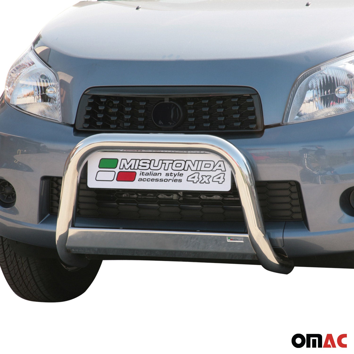 Bull Barra Frontal para Daihatsu Terios 2006-2008 Plata Brillante Acero 1Pza