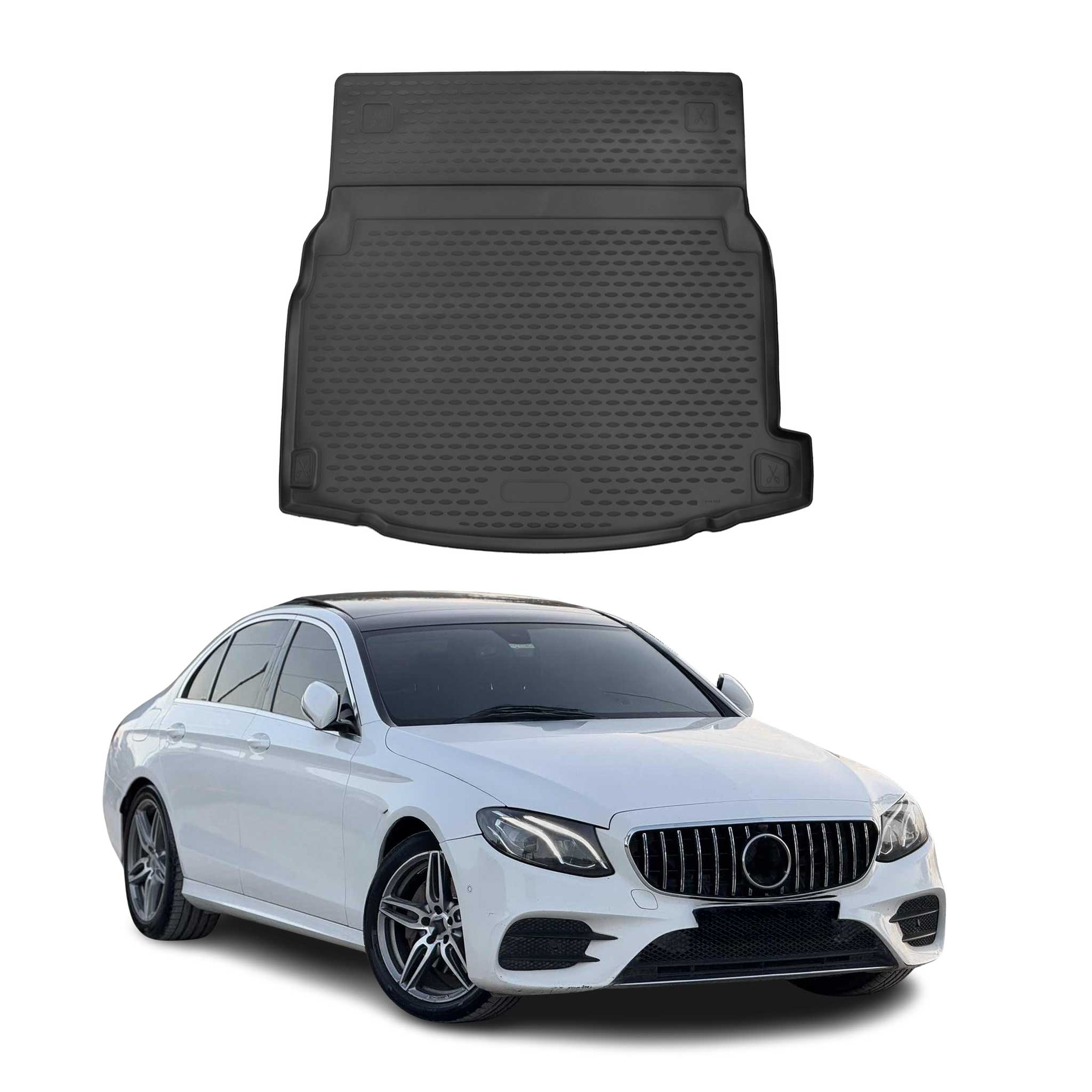 OMAC Bandeja Maletero Alfombrilla para Mercedes E Class W213 2016-2025 Negro TPE