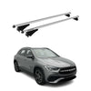Menabo Barras de Techo Coche Baca para Mercedes GLA H247 2020-2025 Gris Alu 2Pza