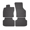 OMAC Alfombrillas De Coche para Skoda Octavia 2019-2024 Negro Goma TPE 4Pza