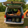 Puerta trasera tipo Regal Juego para VW T5 T6 Multivan 2003-24 Metal Negro 3Pza