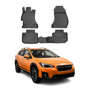 OMAC Alfombrillas De Coche para Subaru XV 2011-2018 Negro Goma TPE 4Pza