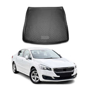 OMAC Bandeja Maletero Alfombrilla para Peugeot 508 SW 2010-2019 Negro Goma TPE