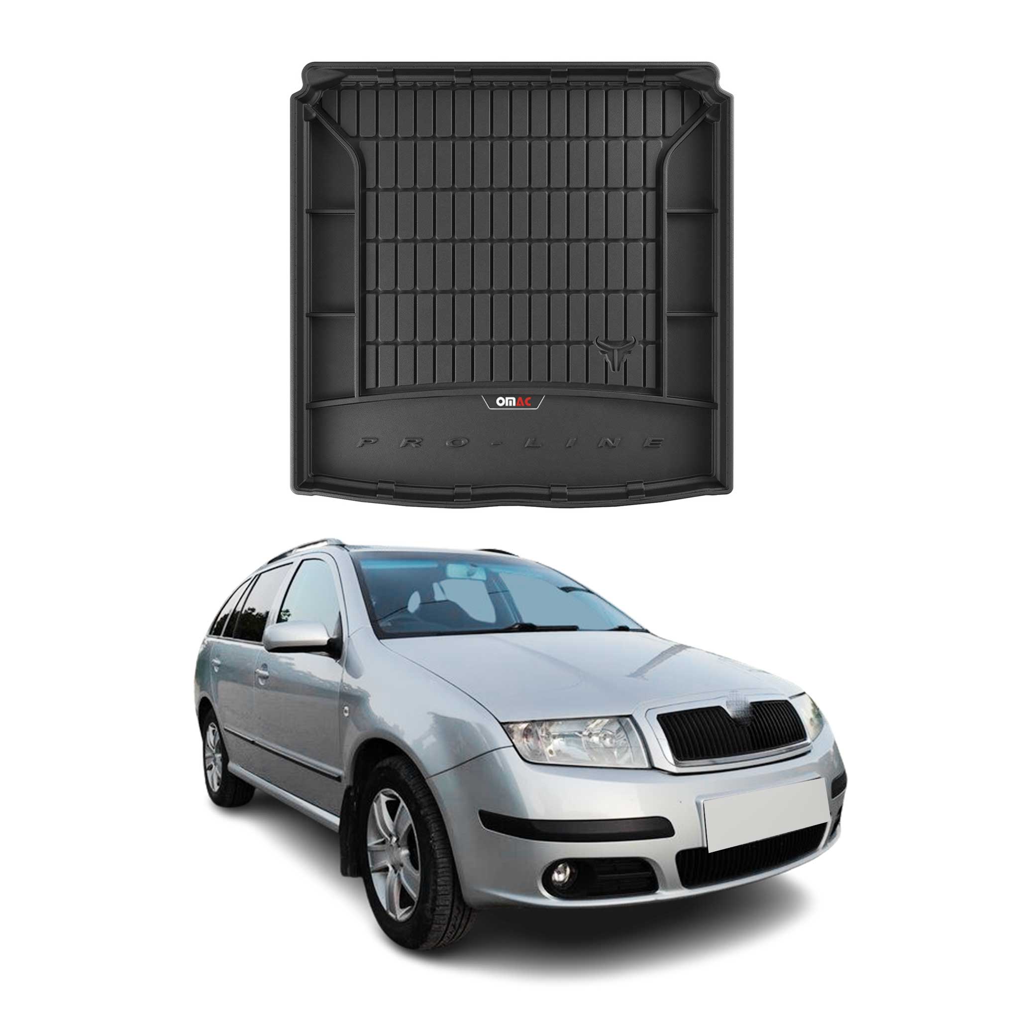 OMAC Premium Bandeja Maletero Alfombrilla para Skoda Fabia Familiar 1999-2007