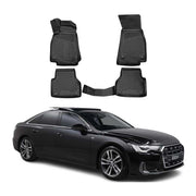 OMAC Alfombrillas De Coche para Audi A6 C8 2018-2025 Negro Goma TPE 4Pza