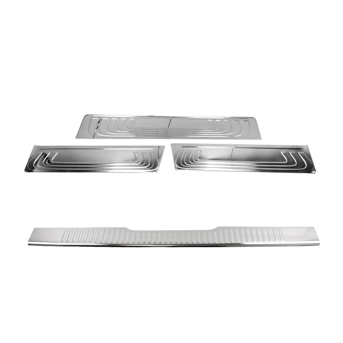 Protector Parachoques para Mercedes Vito Viano W639 2003-2014 Plata Acero 4Pza