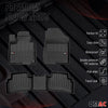 OMAC Premium Alfombrillas De Coche para Hyundai Tucson 2021-2025 TPE Goma 4x