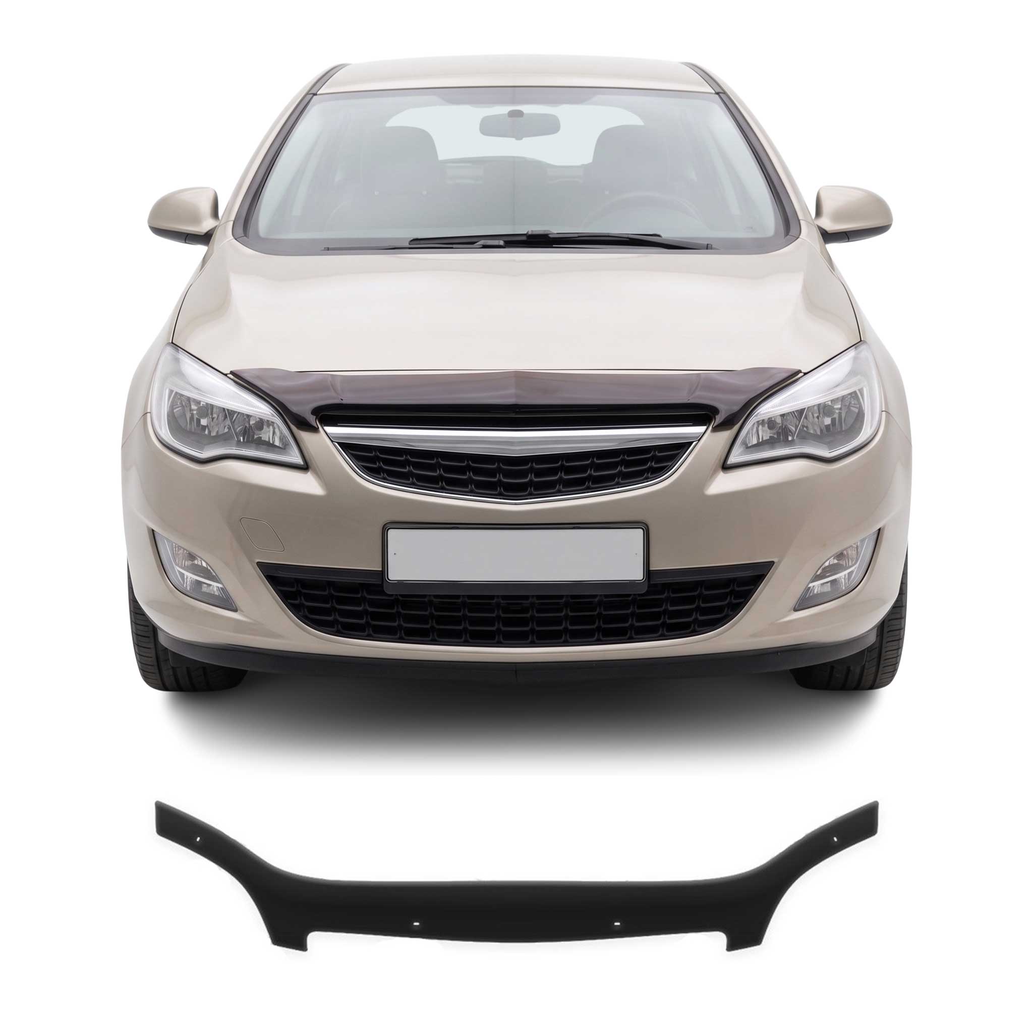 Deflector de Capó para Opel Meriva 2003-2010 Oscuro Brillante Acrílico