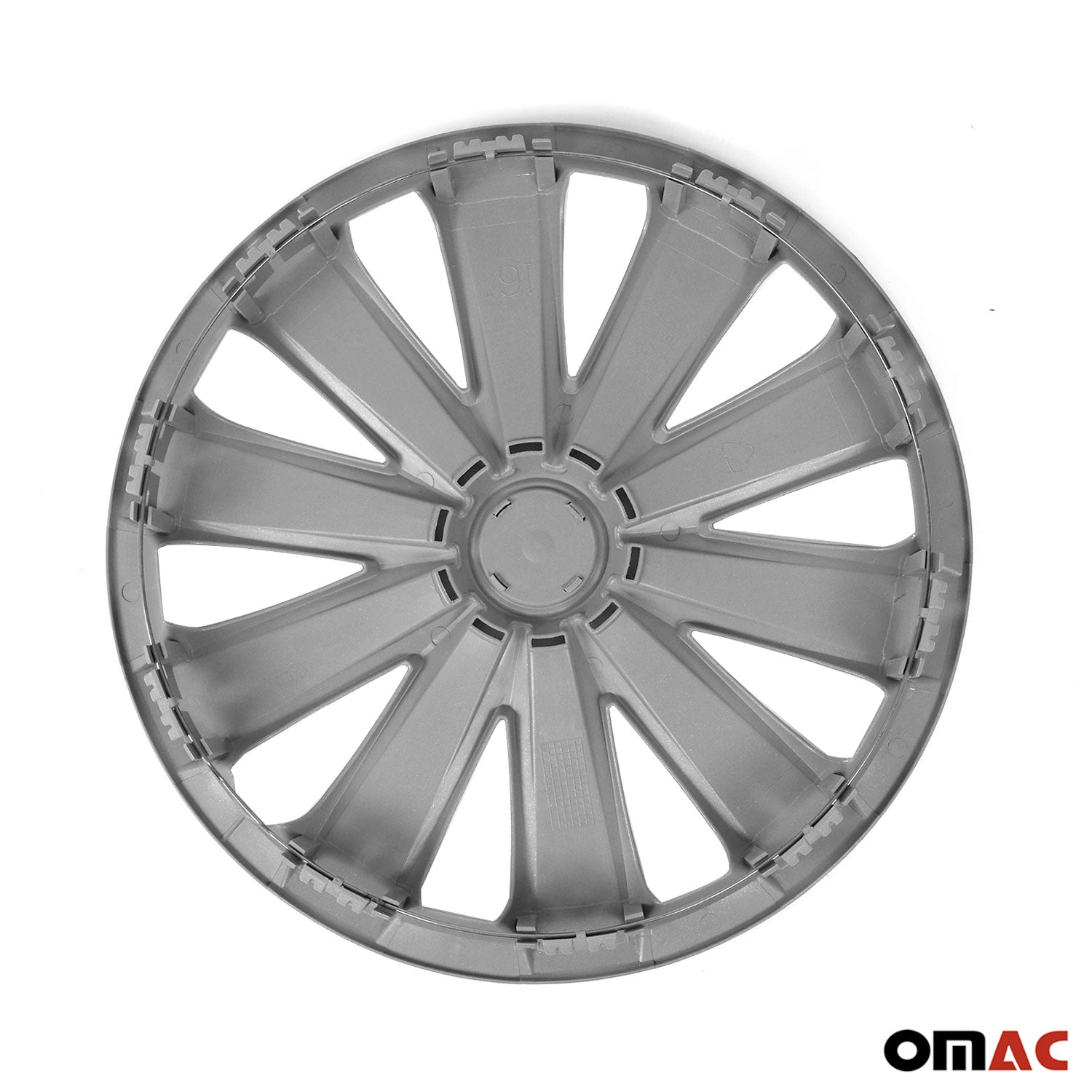 Tapacubos 16 Pulgadas cónico Universal Plata ABS