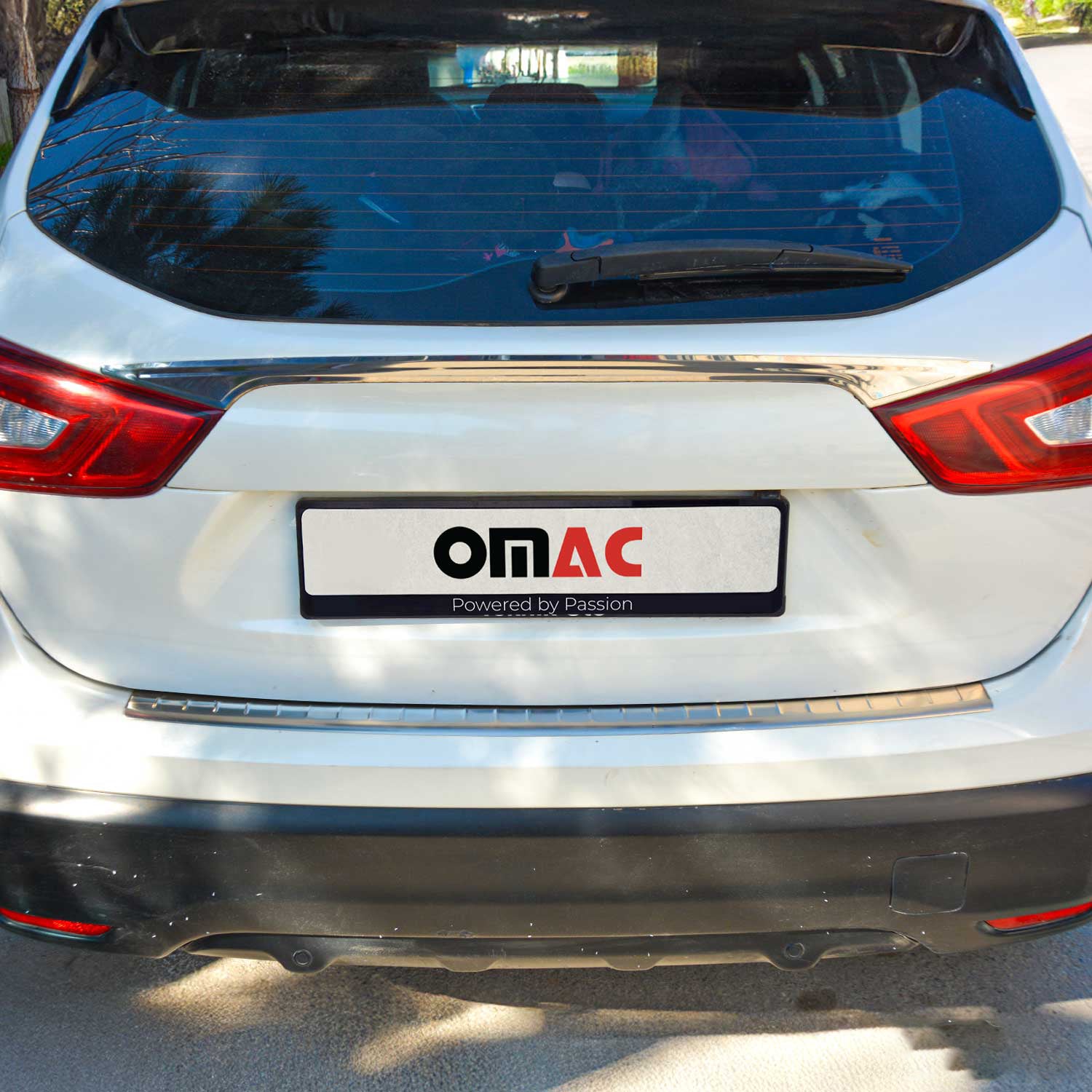 Protector Parachoques para Nissan Qashqai 2017-2021 Plata Brillante Acero
