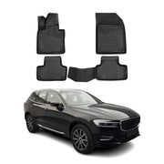 OMAC Alfombrillas De Coche para Volvo XC60 2017-2021 Negro Goma TPE 4x