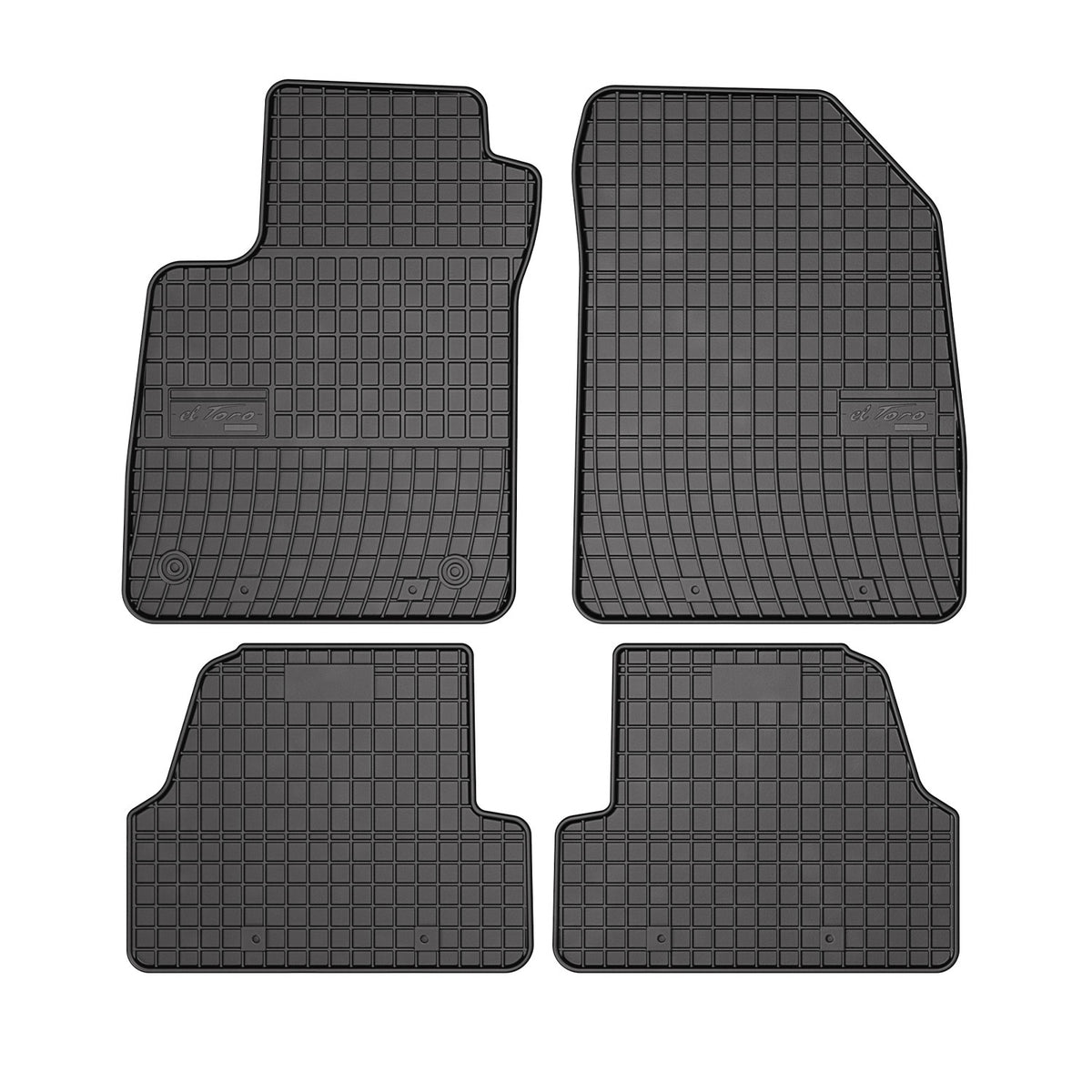 OMAC Alfombrillas De Coche para Opel Mokka 2012-2020 Negro Goma TPE 4Pza