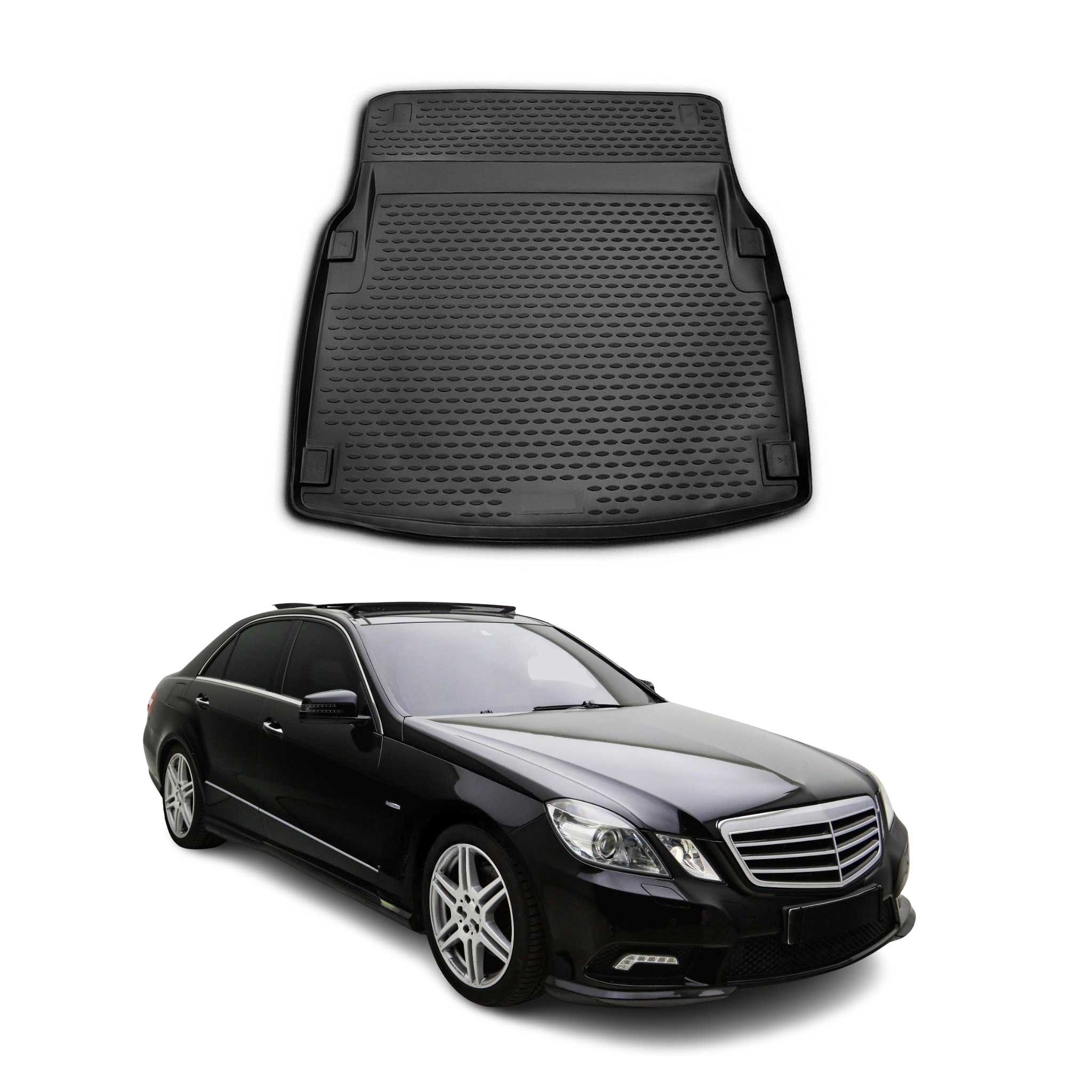OMAC Bandeja Maletero Alfombrilla para Mercedes E Class W212 2009-2016 Negro