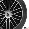 Sparco Bergamo Tapacubos 15 Pulgadas Universal Negro Plata ABS Plástico