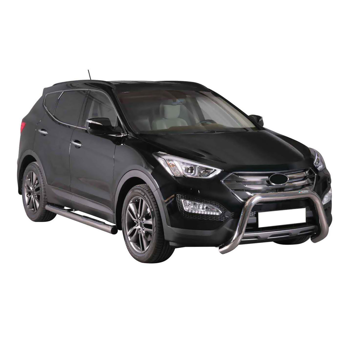 Bull Barra Frontal para Hyundai Santa Fe 2012-2015 Plata Acero