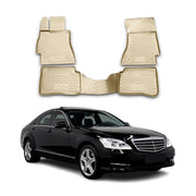 OMAC Alfombrillas De Coche para Mercedes S Class W221 2005-2013 Beige TPE 4Pza