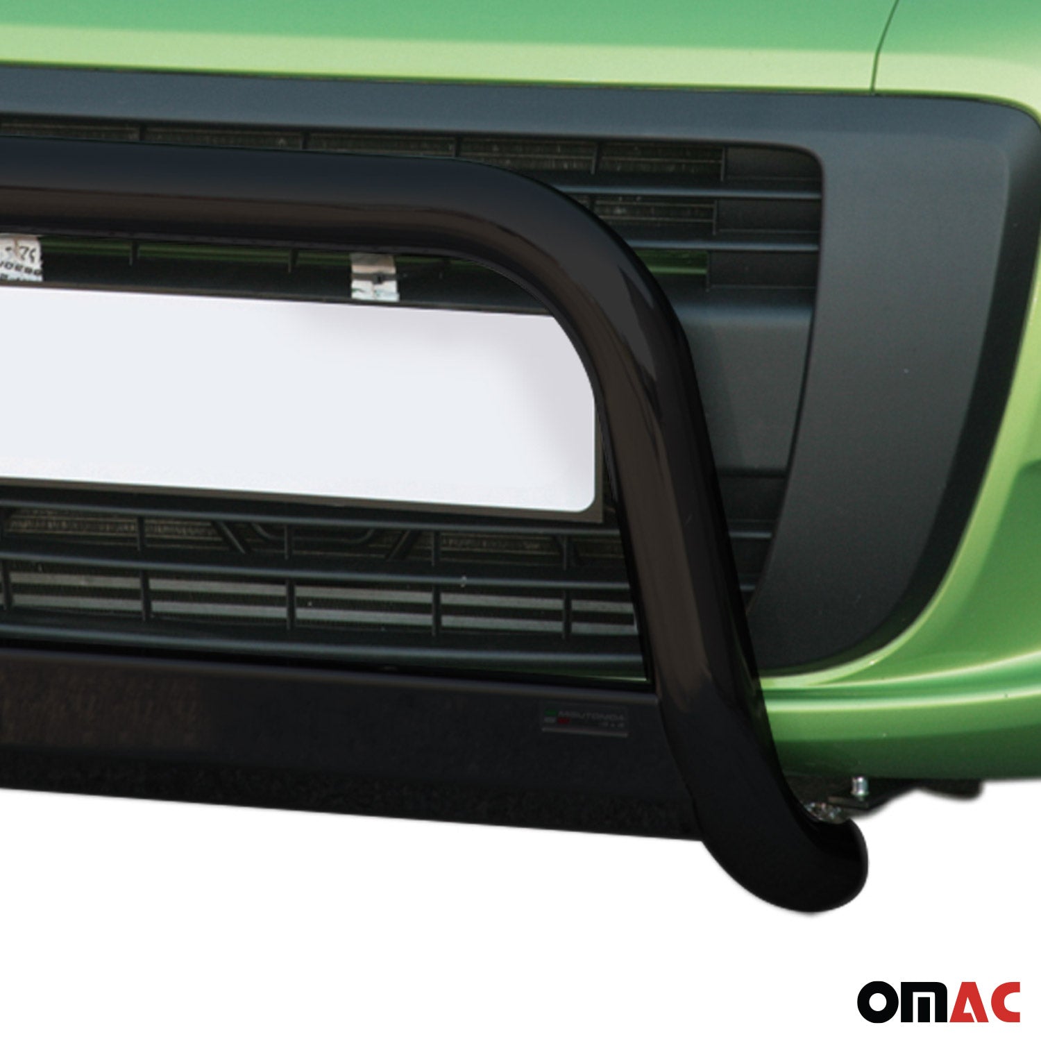 Bull Barra Frontal para Fiat Fiorino 2008-2016 Negro Brillante Acero 1Pza