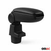 Negro Reposabrazos Consola para VW Caddy 2003-2020 Negro PU Cuero Plástico 1Pza