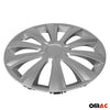 Tapacubos 16 Pulgadas Universal Automóvil Plata ABS