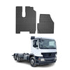 OMAC Alfombrillas De Coche para Mercedes Actros MP2 2003-2008 Negro Goma 2Pza