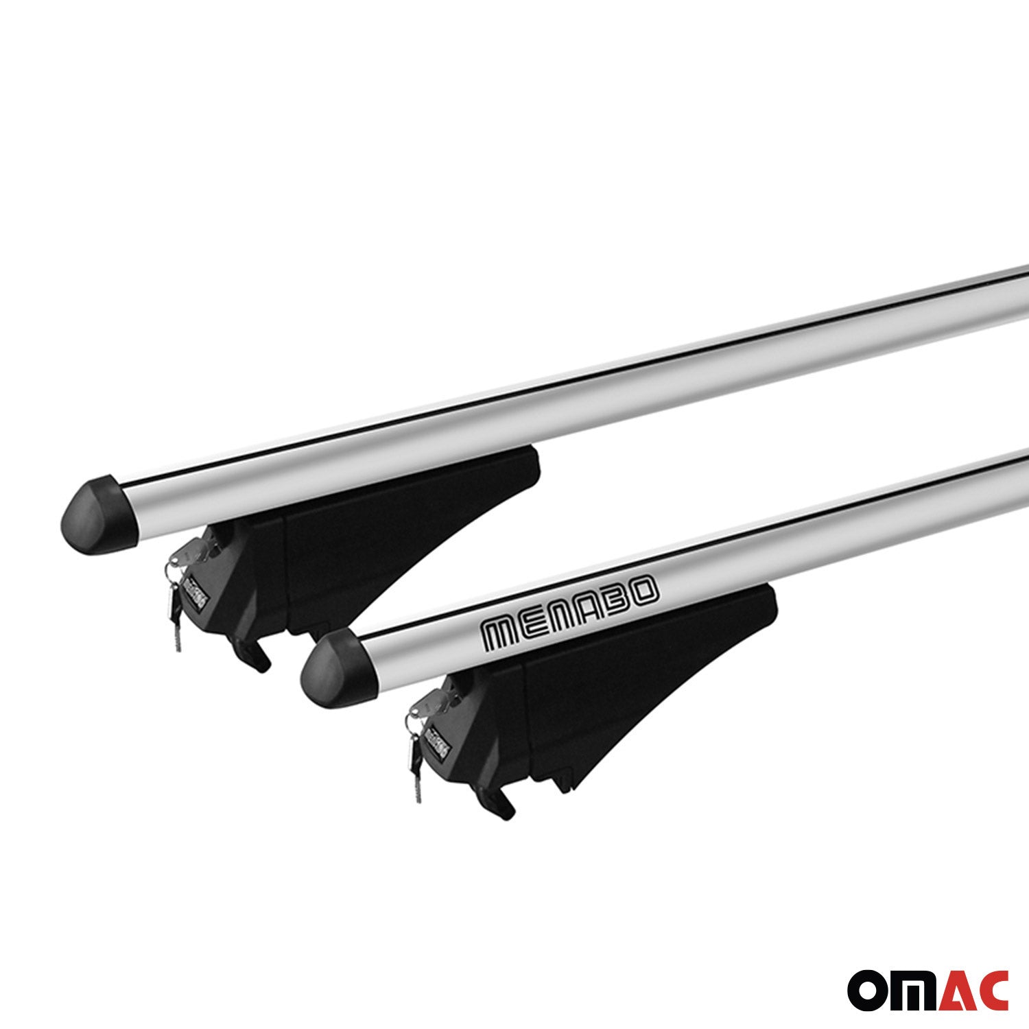 Menabo Barras de Techo Coche Baca para Opel Zafira C Tourer 2011-2019 Gris Alu